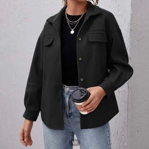 Button Front Shacket